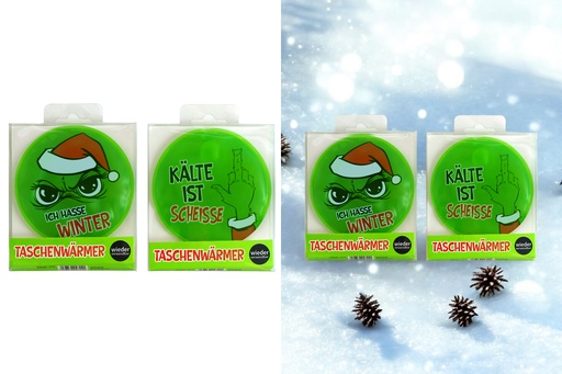 Taschenwärmer "Festtags-Muffel", Ø 8,5cm