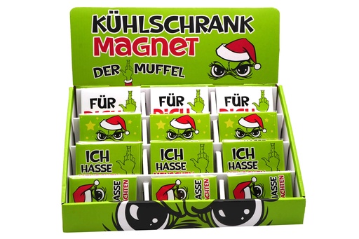 Kühlschrankmagnet "Festtags-Muffel", 9x6,5cm
