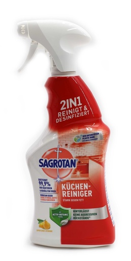 [10667] Sagrotan Küchen-Allzweck-Reiniger Spritzige Zitrone 2in1 Spray 750ml