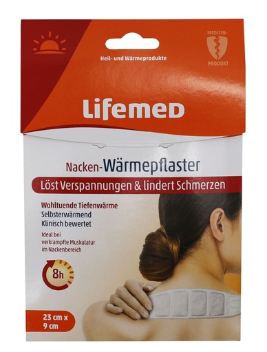 [12996] Lifemed Nacken-Wärmepflaster 23 cm x 9 cm weiss