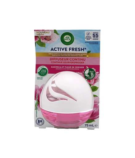 [15332] Air Wick Active Fresh Bad & Kleine Räume Deco Sphere Magnolie & Cherry Blossom  75ml