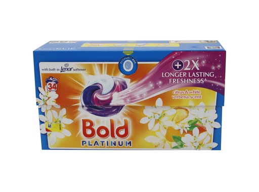 [P0000422] Bold PLATINUM =(Lenor) All-in-1 Pods Citrus & Verbena 34WL