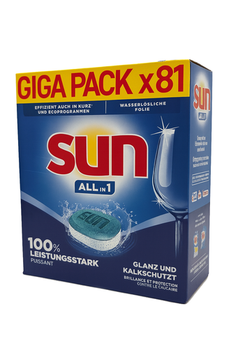 [P0000720] Sun All in1 Spülmaschinen Tabs 81er Giga Pack