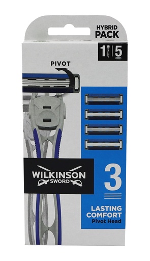 [P0000913] Wilkinson Hydro 5 Gel Pool Regular Rasierer 5 Klingen für Männer 1 Stück