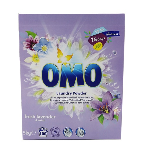 [P0000923] Omo Pulver 100WL 5kg Lavendel