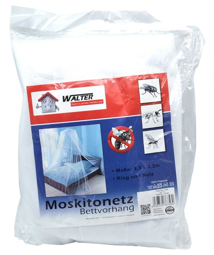 [P0001117] Insektennetz für`s Bett weiß 8,5x2,2m