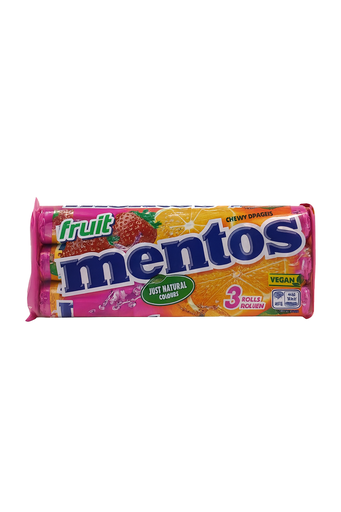 [P0001144] Mentos 3x38g Fruit