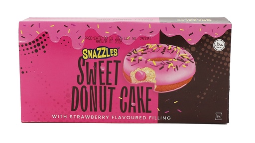 [P0001161] Snazzles Gefüllter Kuchen 240g Sweet Donut Cake With Strawberry Filling