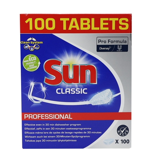 [P0001311] Sun Spülmaschinen-Tabs 100Stück Professional Classic