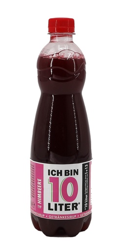 [P0001547] ICH BIN 10 LITER Himbeere Sirup 0,7l PFL, 700 ml Flasche