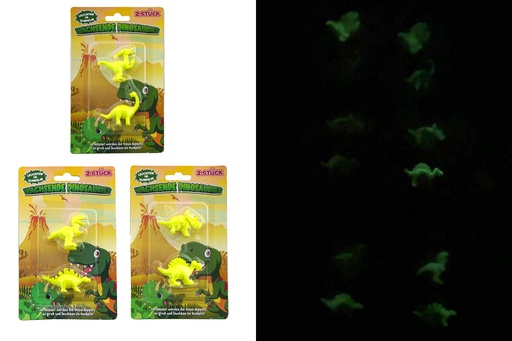 [P0001623] Spielzeug wachsender Dinosaurier "Glow in the Dark", 2er Set
