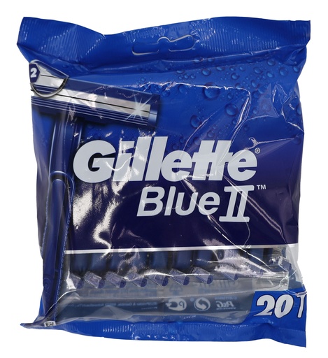 [P0001703] Gillette Blue 2 Einwegrasierer 20Stück
