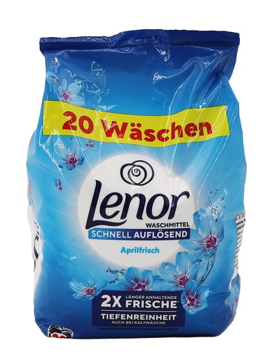 [P0001709] Lenor Waschpulver 1,2kg 20WL April Frisch