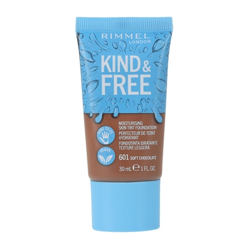 [P0001733] Rimmel Foundation 30ml Tube Kind&Free 601 Soft Chocolate