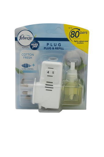 [P0001834] Febreze Electric Starter Kit Cotton 20ml