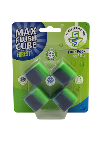 [P0001837] Max Flush Wc Stein Wasserkasten Tabs Forest 4x50g