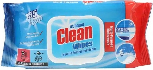 [P0001915] At Home Clean Mehrzwecktücher 55Stück