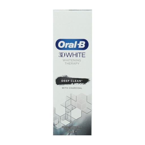 [P0001962] Oral-B 3D White Zahnpasta 75ml Whitening Therapy Deep Clean AktivKohle