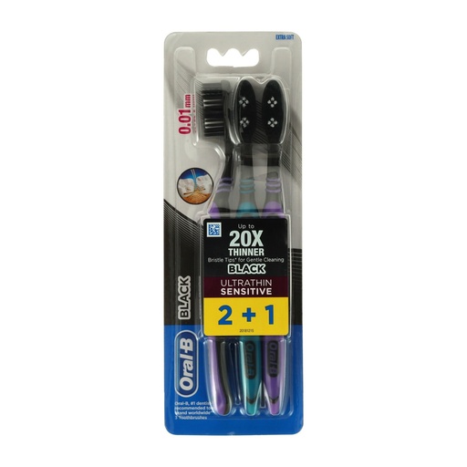 [P0002002] Oral‑B Ultradünn Sensitive Extra Soft – Zahnbürste im 2 + 1‑Pack