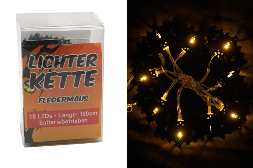 [P0002421] LED Lichterkette "Black Bat", 10 LEDs, 200cm