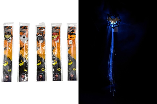 [P0002435] LED Haarsträhne "Halloween", 27cm, 5 Designs