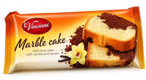 [P0003673] Cake 300g Marmor mit Vanille und Kakao