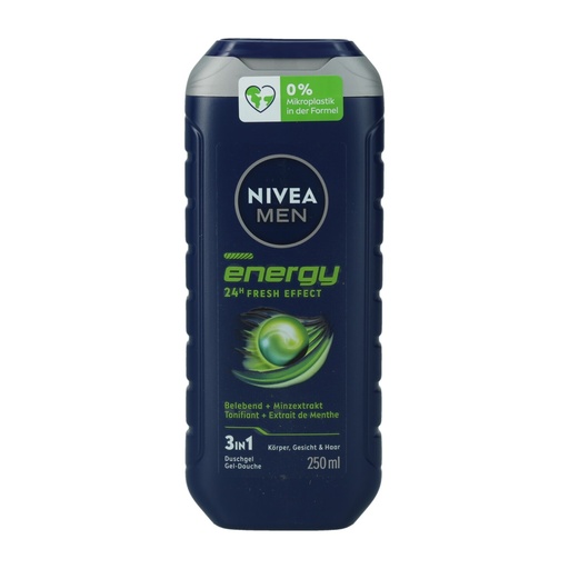 [P0003759] Nivea Shampoo und Duschgel 250ml 3-in-1 Für Männer Energy