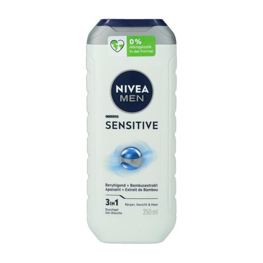 [P0003763] Nivea Shampoo und Duschgel 250ml 3-in-1 Für Männer Sensitive