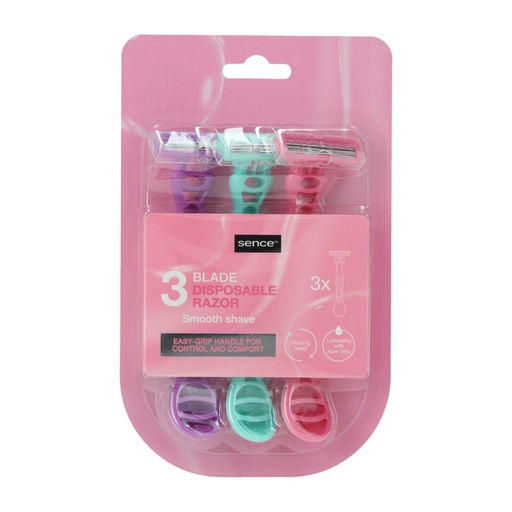 [P0003771] Sence Shaving Einwegrasierer 3Stück Triple Blades