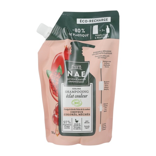[P0003904] N.A.E. Color Radiance Shampoo Nachfüllpack 500 ml – für strahlenden Farbglanz