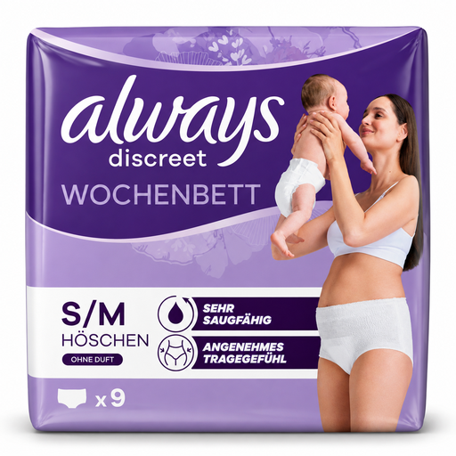 [P0003942] Always Discreet Inkontinenzhosen 9Stück Size S/M