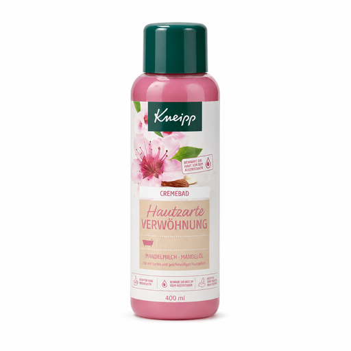Kneipp Badeschaum Hautzarte Verwöhnung 400 ml für sanfte Pflege und ein weiches Hautgefühl