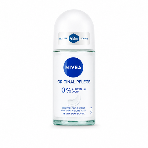 NIVEA Original Care Deoroller 50 ml mit 48 Stunden Schutz und 0 % Aluminium