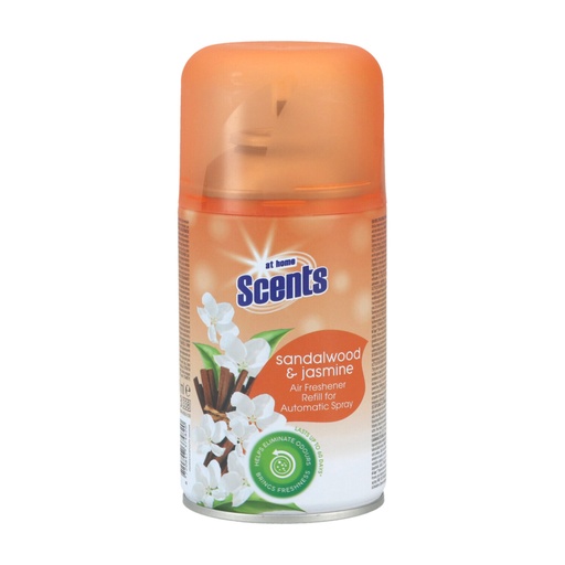 [13777] At Home Scents Automatischer Lufterfrischer Nachfüller 250ml Sandalwood&Jasmin