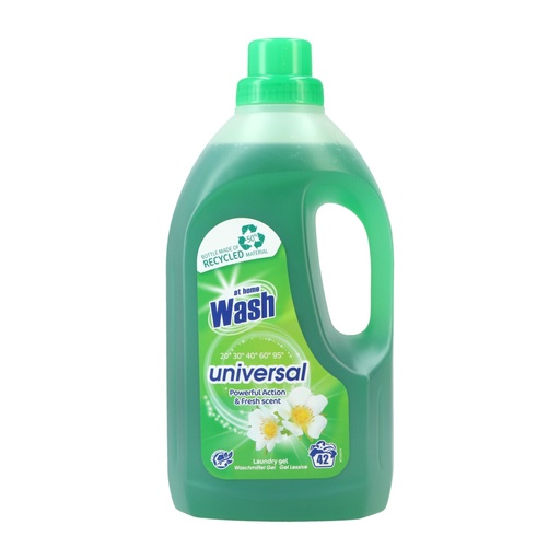 [12569] At Home Wash Flüssigwaschmittel GEL! 1.5ltr Universal 42WL