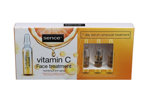 [8615] Sence Gesichtspflege-Set Vitamin Ampullenserum 7Tage x 2ml Vitamin C
