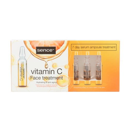 [8615] Sence Gesichtspflege-Set Vitamin Ampullenserum 7Tage x 2ml Vitamin C
